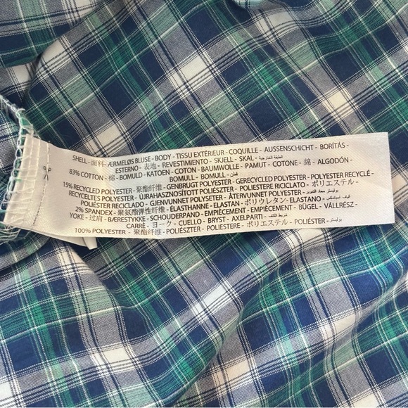 Ariat Pro Series Men's Size XXL Tall Casual Plaid Shirt in Blue and Green - Picture 10 of 13